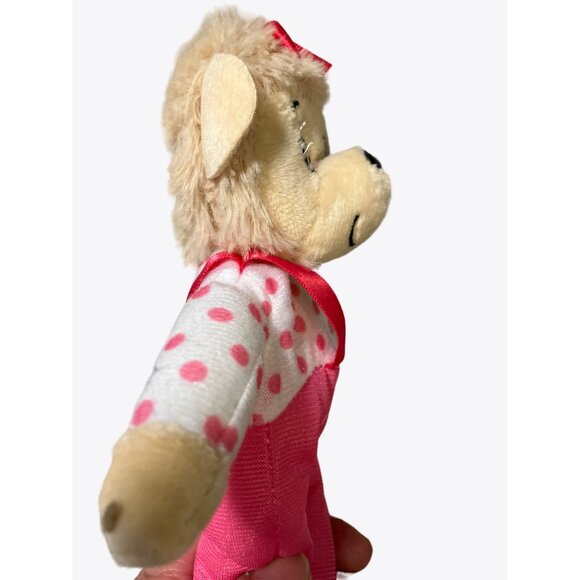The Berenstain Bears Sister Plush Bear Toy With Pink Polka Dot Outfit & Bow - Picture 4 of 6